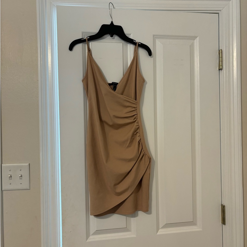 mini beige dress